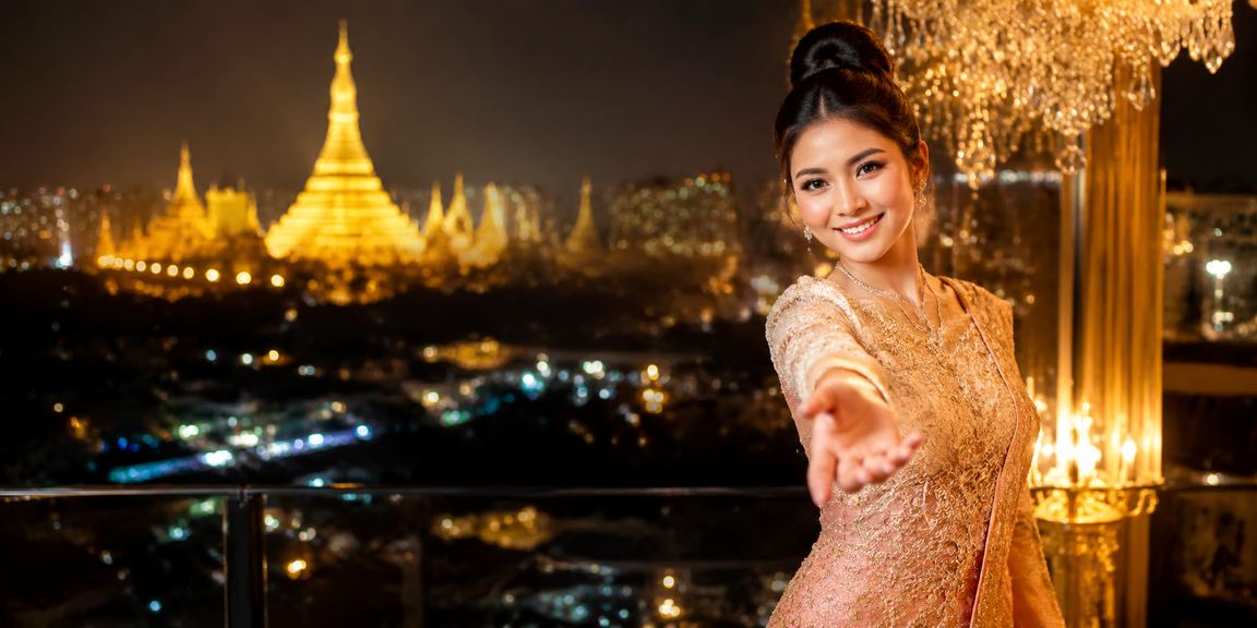 ရန်ကုန်မြို့ရွှေတိဂုံဘုရားရှေ့ VIP ပရိုမိုးရှင်း